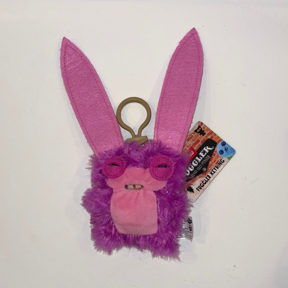 NEW Fuggler Key Ring Collectible 5" Monster Plush Keychain, Lord Long Ears